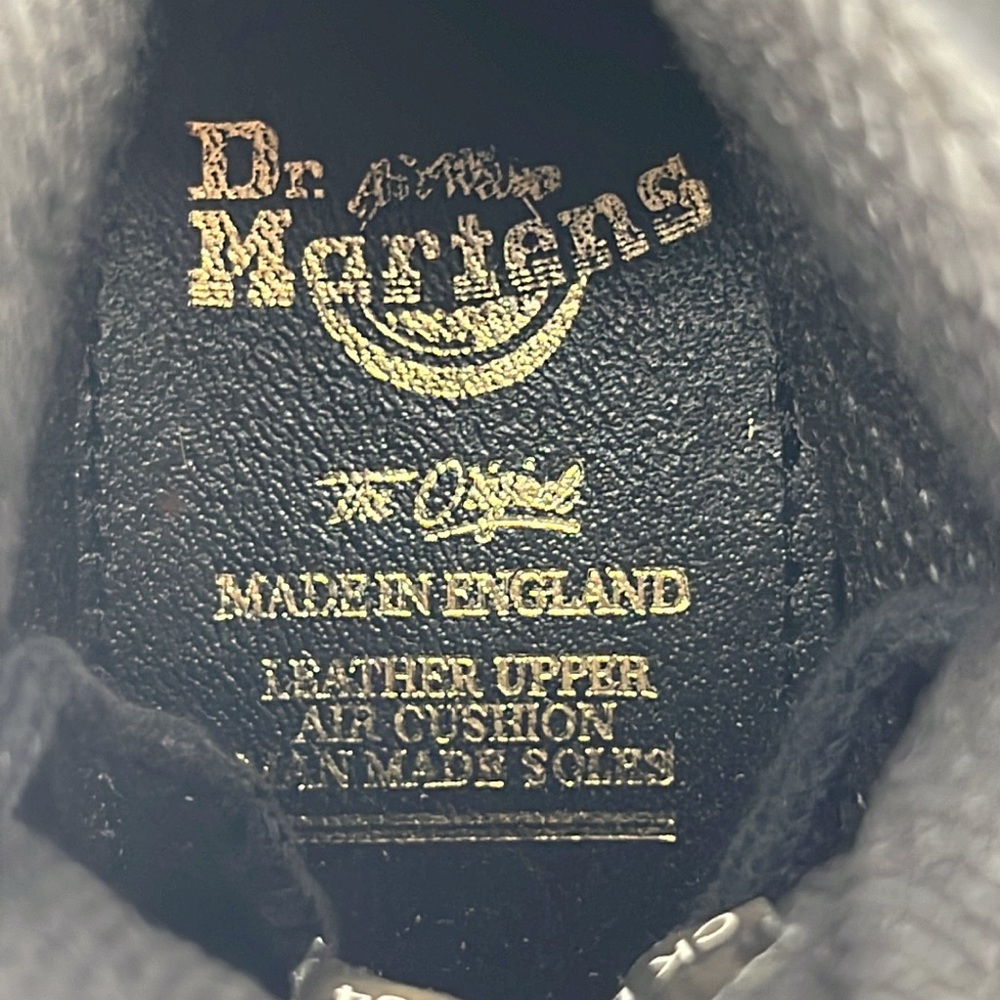 Dr.MARTENS 8444 Lace-up High Top Black Leather Boots Kids Size 13 - Picture 11 of 16